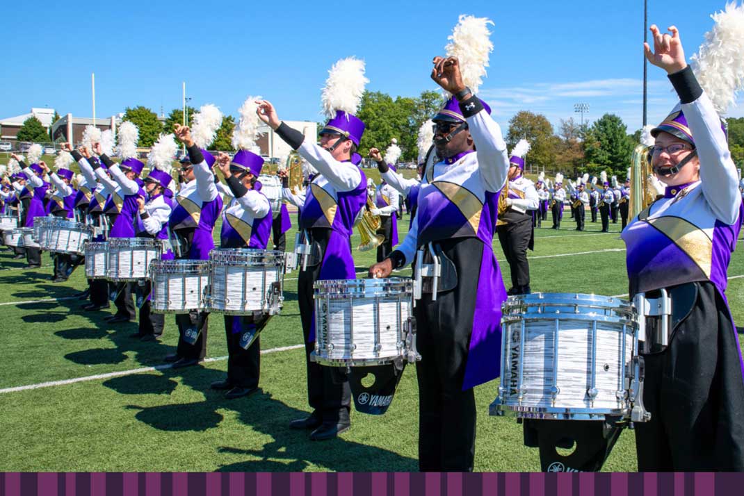 WCU Marching band drum line