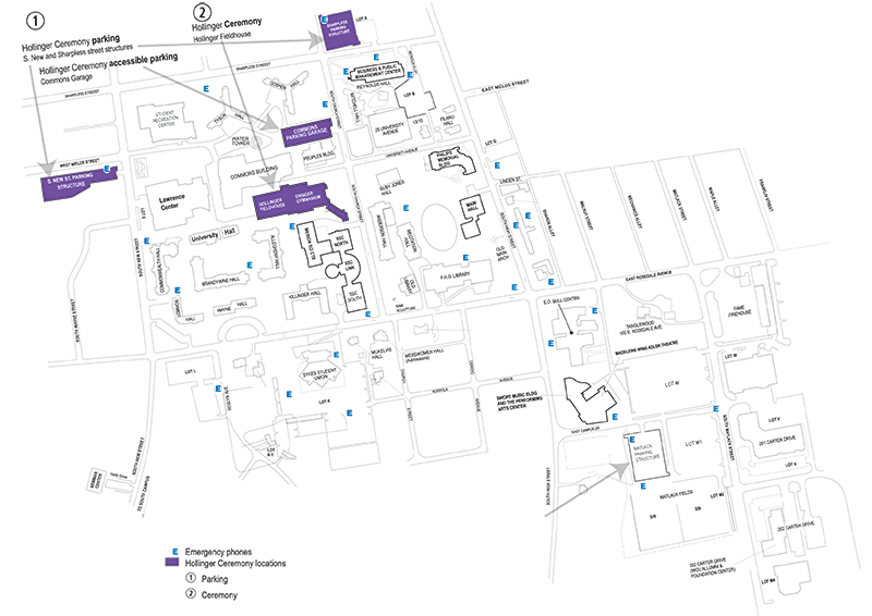 Parking for Commencement - WCU of PA