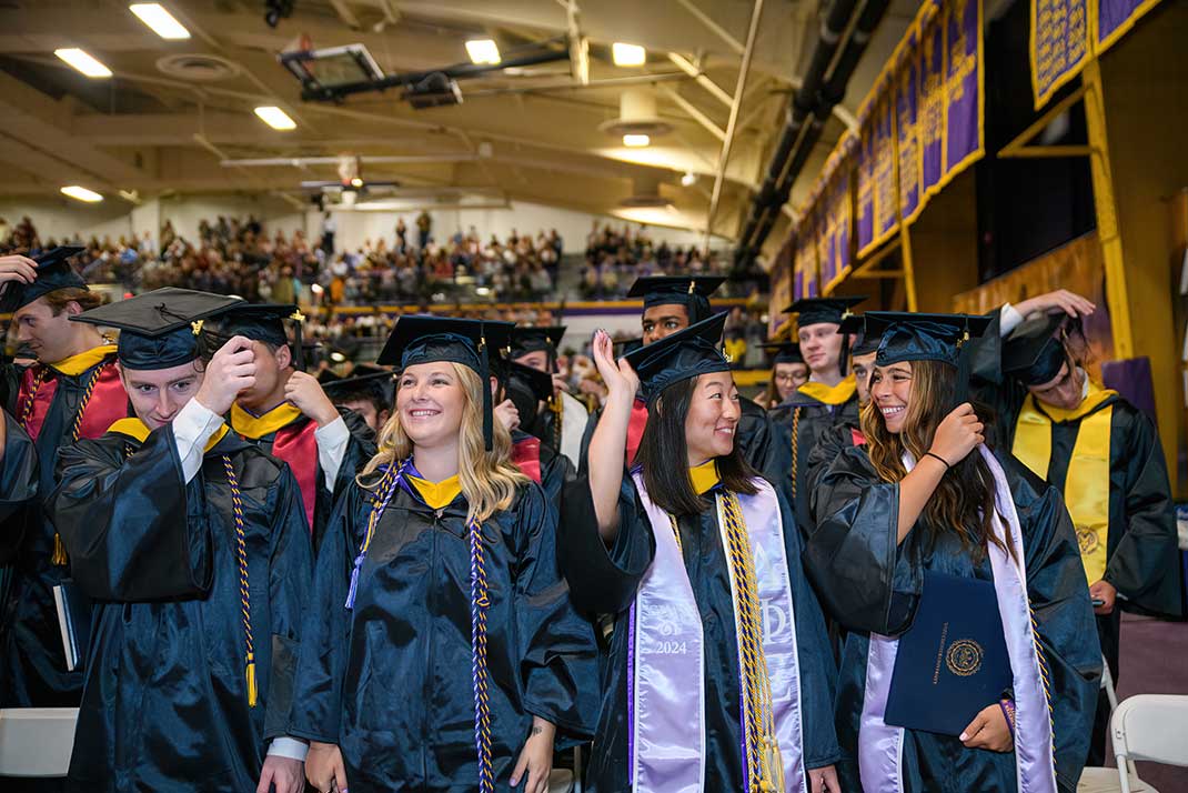 4 Students at Graduation