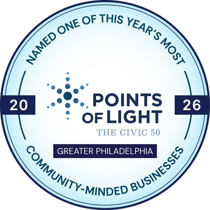 2026 Honoree Points of Light. The Civic 50 Greater Philadelphia, Philadelphia Foundation. Most Community-Minded Business