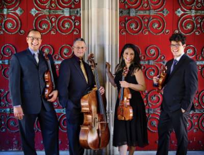 The Dali Quartet posing for image