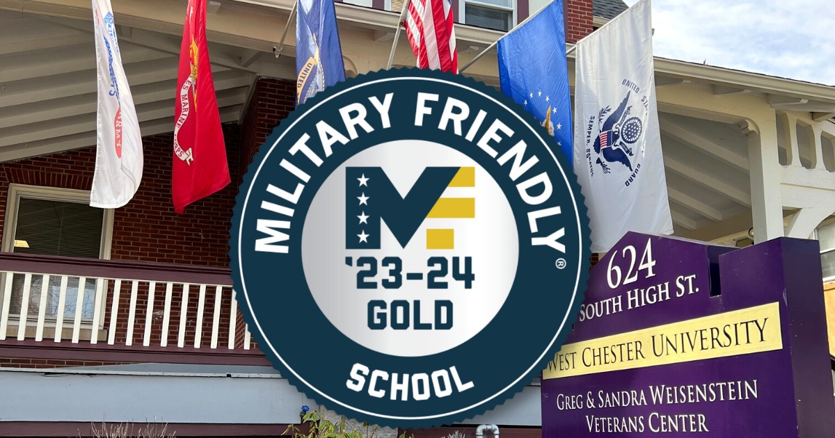 West Chester University recognized as Military Friendly School - WCU of PA