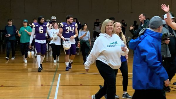 More than 100 members of the community, including the Golden Rams Football team, participated in the recent Walk for Autism at West Chester University.