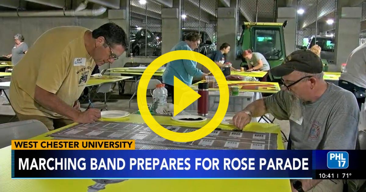 6abc & NBC10 Feature Rose Parade Preparations WCU of PA