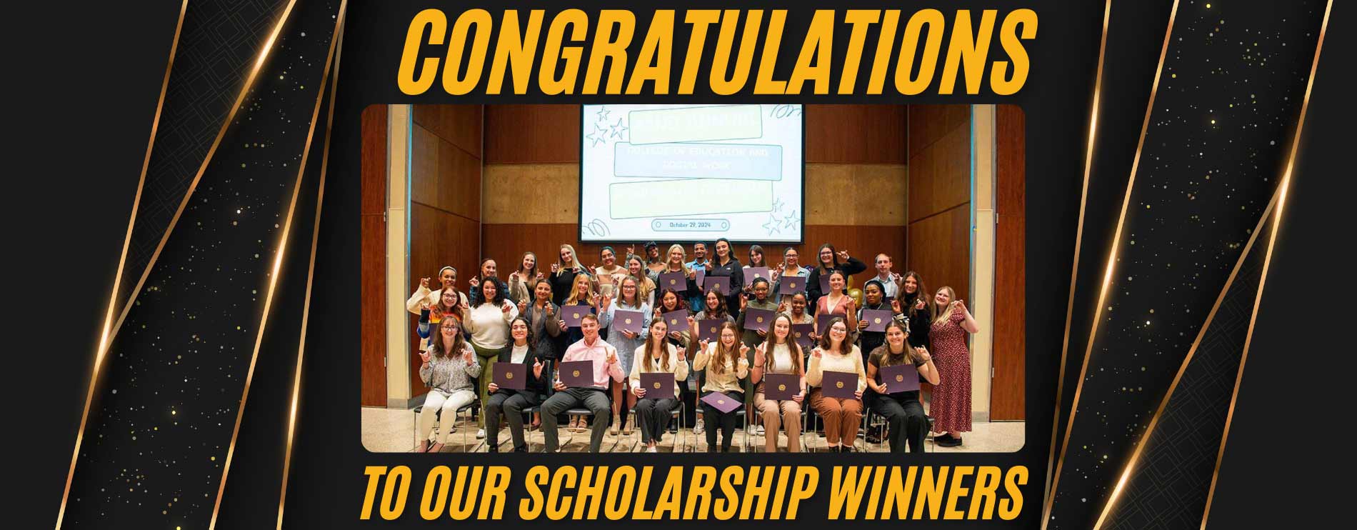 Congratulations to our Scholarship Winners