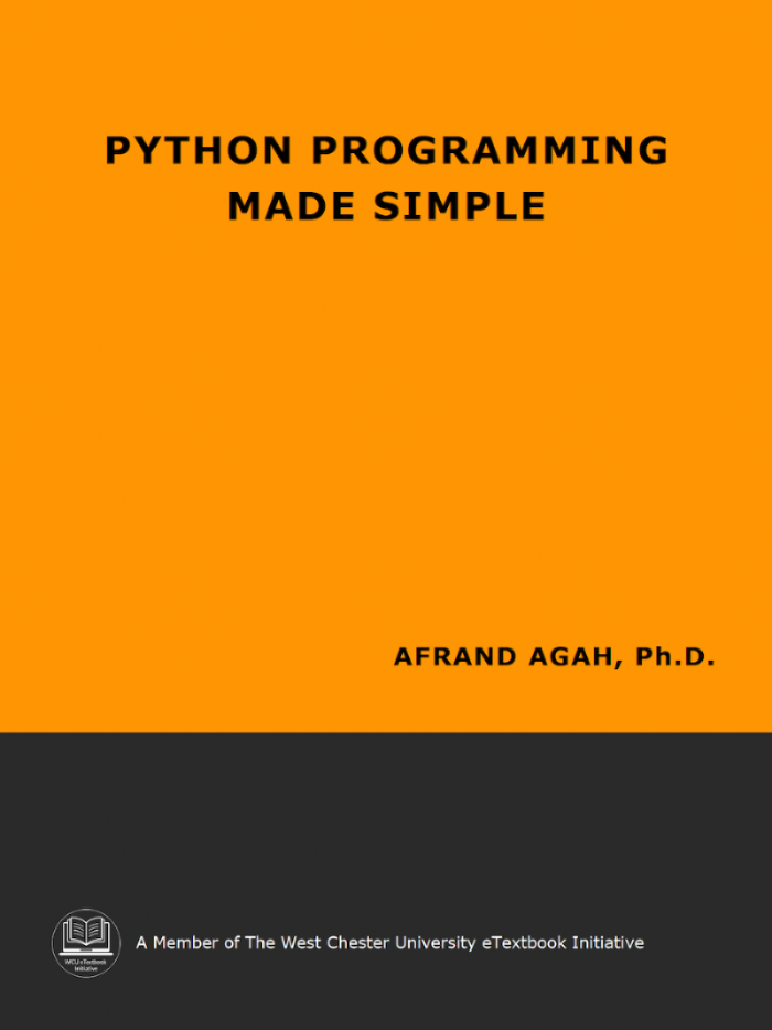 Afrand Agah's "Python Programming Made Simple" Cover